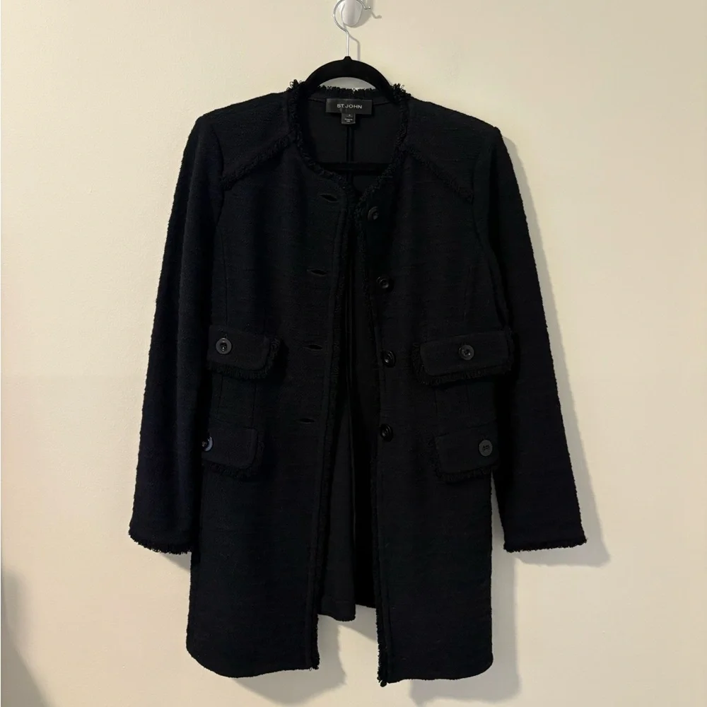 St. John Tweed Jacket Size 6 - Picture 2 of 5
